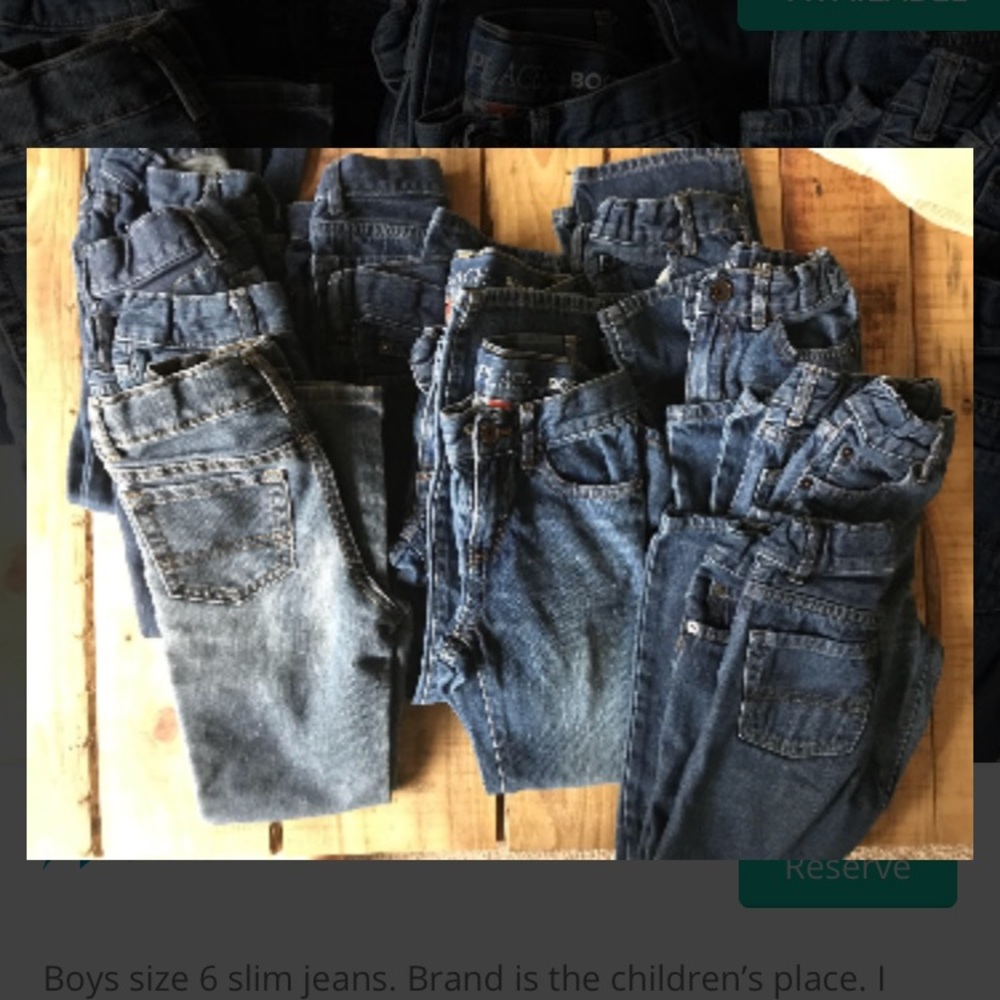 Lot of 12 pairs of boys jeans